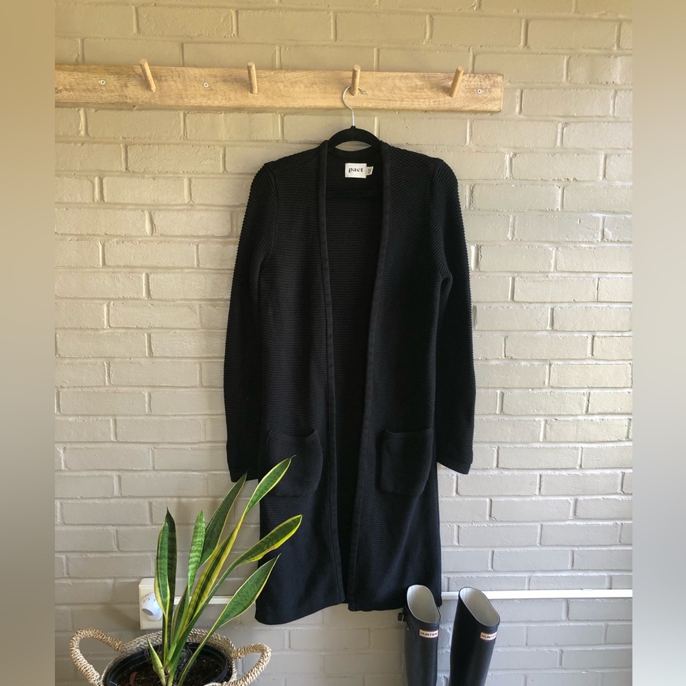 Pact Organic Cotton Long Cardigan/Sweater